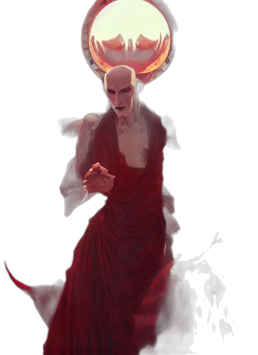 creature, crown, staff, dragon transparent PNG cut-out