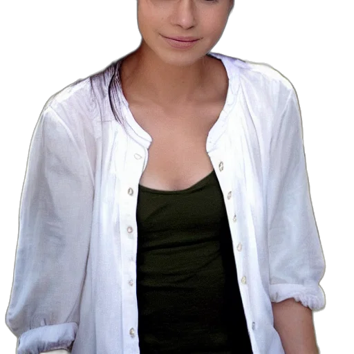 jacket, jewelry, face, staff transparent PNG cut-out