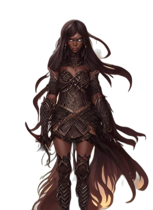 dress, fantasy art, concept art, comic book art, pixel art, dark, earth tones, golden transparent PNG cut-out