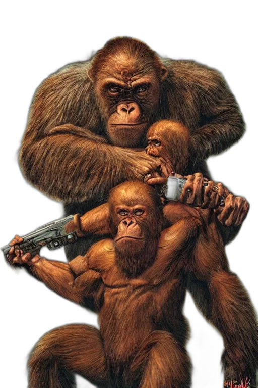 animal, weapon, concept art, comic book art transparent PNG cut-out