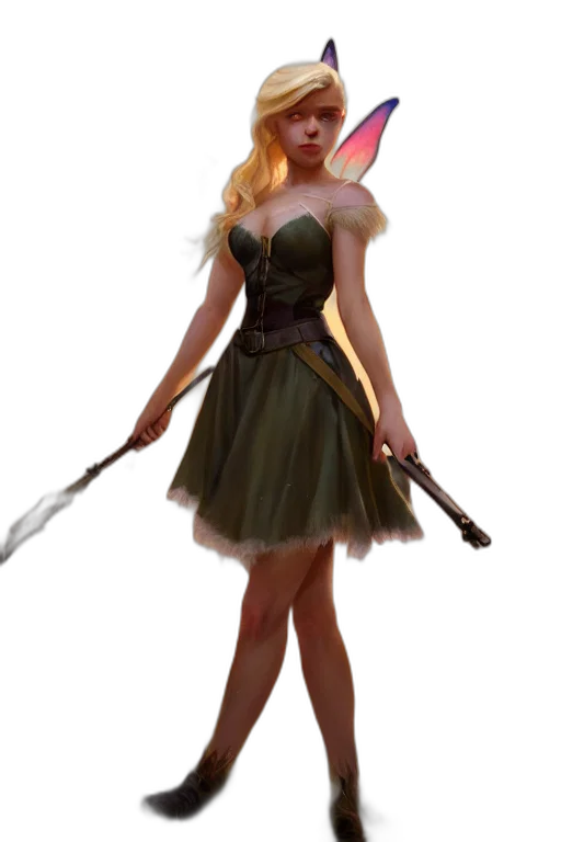staff, dress, weapon, concept art, fantasy art, 3d render, pixel art, cinematic transparent PNG cut-out