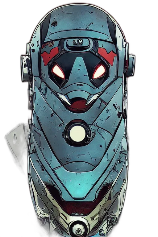 robot, mask, weapon, face transparent PNG cut-out