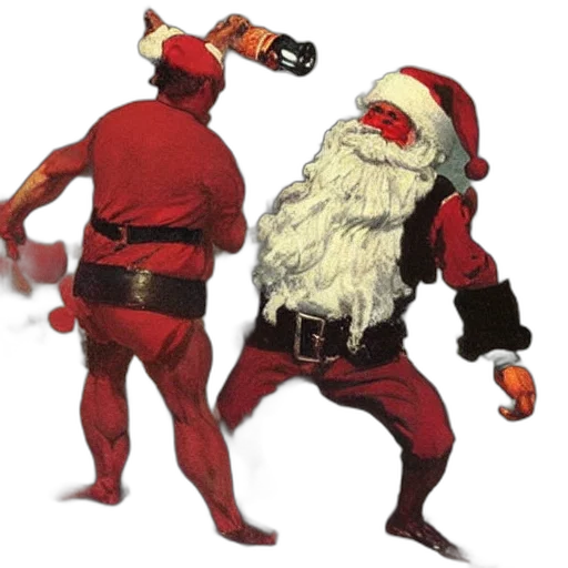 concept art, ripped, physique, drunken transparent PNG cut-out