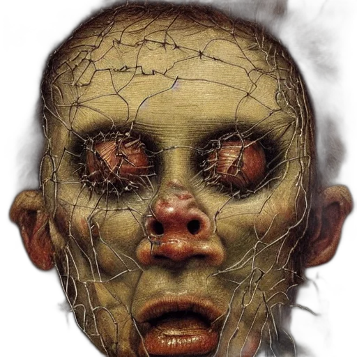 mask, face, creature, photorealistic, concept art, 3d render, fantasy art, boy transparent PNG cut-out