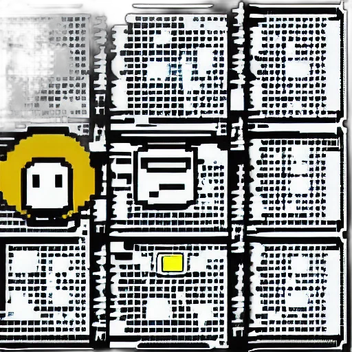 robot, pixel art, comic book art, cartoon transparent PNG cut-out