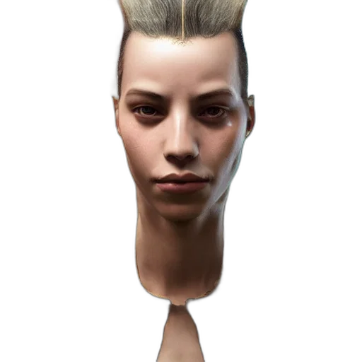 face, staff, mask, hair transparent PNG cut-out