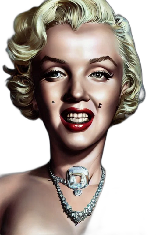 jewelry, face, robot, photorealistic transparent PNG cut-out