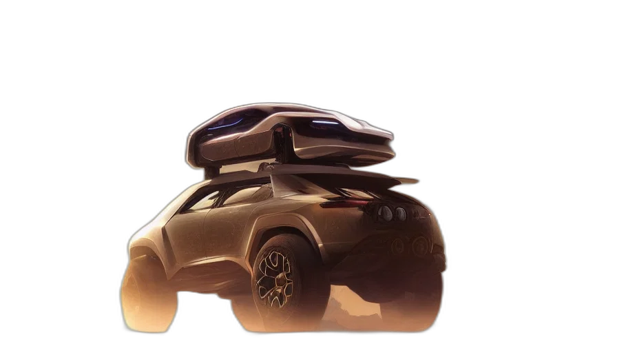 car, robot, weapon, concept art transparent PNG cut-out