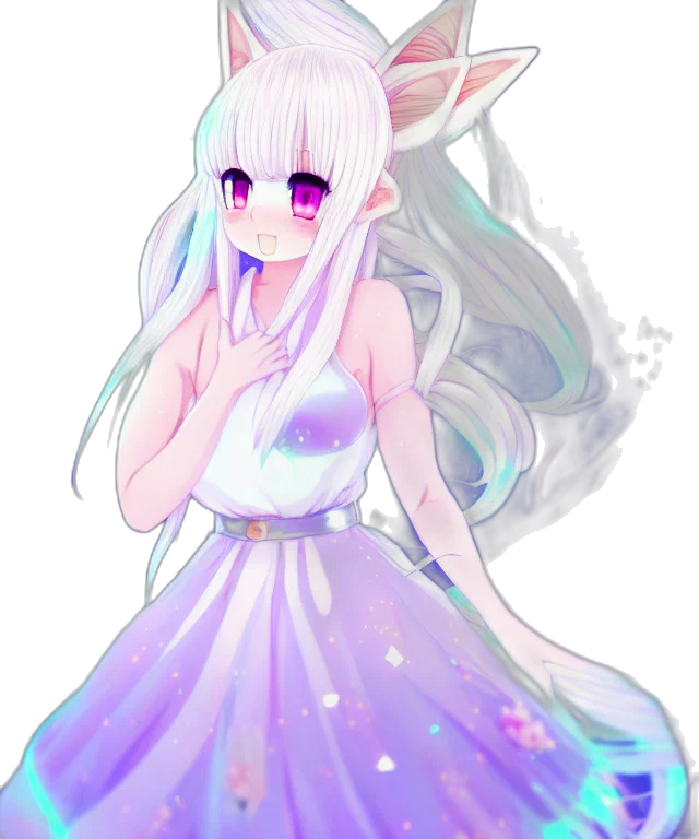 dress, creature, dragon, staff transparent PNG cut-out