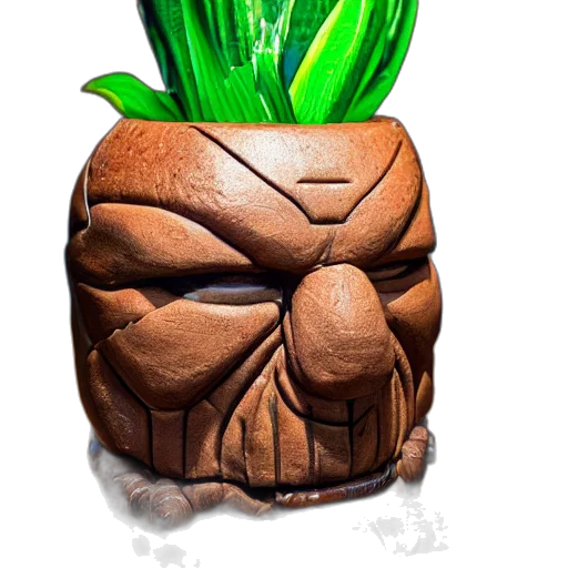 crown, mask, tree, face, 3d render, concept art, photorealistic, fantasy art transparent PNG cut-out