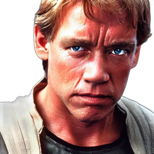 face, staff, photorealistic, comic book art, oil painting, pixel art, luke, skywalker transparent PNG cut-out