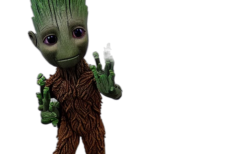 creature, staff, 3d render, concept art transparent PNG cut-out