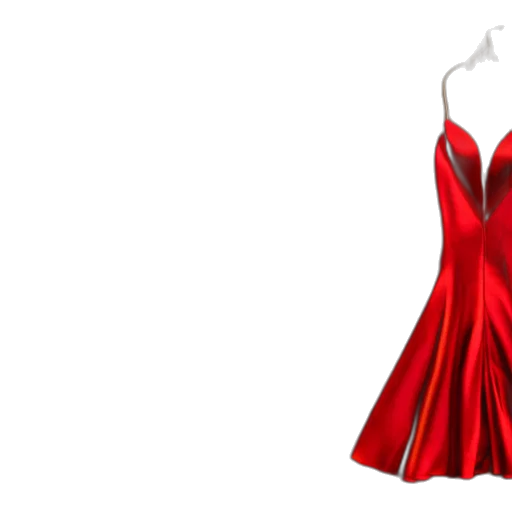 dress, 3d render, red, sexy, satin, elements, bronze, yellow transparent PNG cut-out