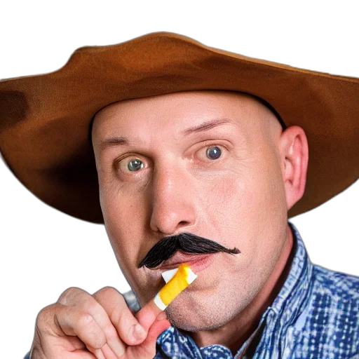 hat, staff, face, animal transparent PNG cut-out