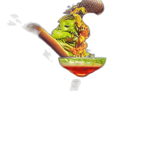 food, dragon, staff, bottle transparent PNG cut-out