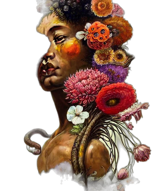 crown, mask, flower, hat transparent PNG cut-out