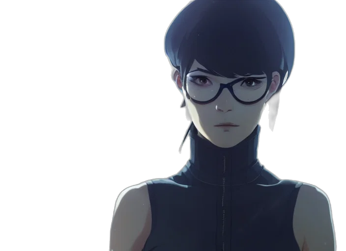 face, concept art, anime, comic book art, cyberpunk, dark, monochrome, blue transparent PNG cut-out