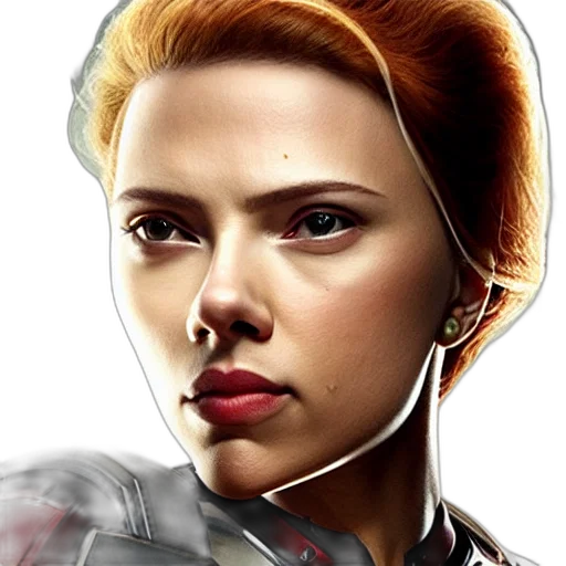 face, robot, comic book art, photorealistic transparent PNG cut-out