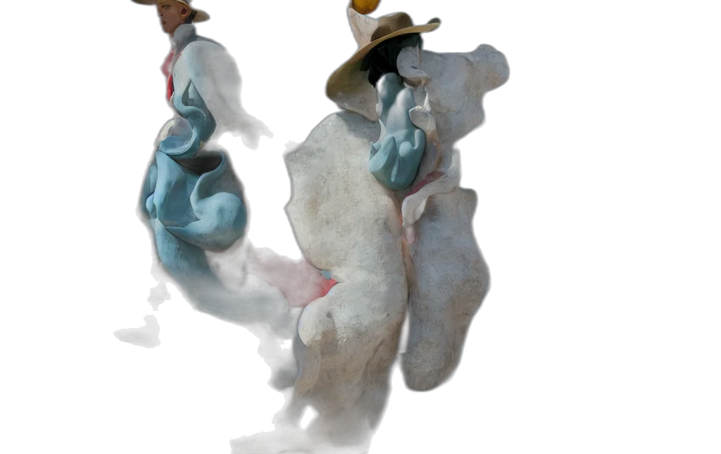 mask, hat, staff, shoes transparent PNG cut-out
