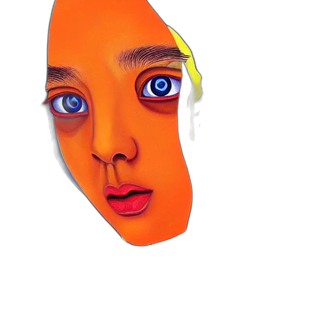 face, mask, creature, jewelry transparent PNG cut-out