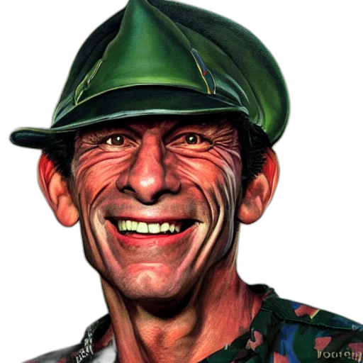 hat, face, staff, jacket transparent PNG cut-out