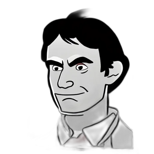 face, staff, cartoon, comic book art transparent PNG cut-out