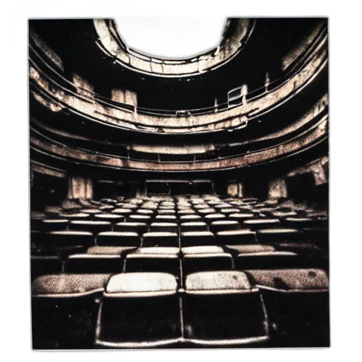 building, old, polaroid, retro, futuristic, destroyed, communist, theatre transparent PNG cut-out