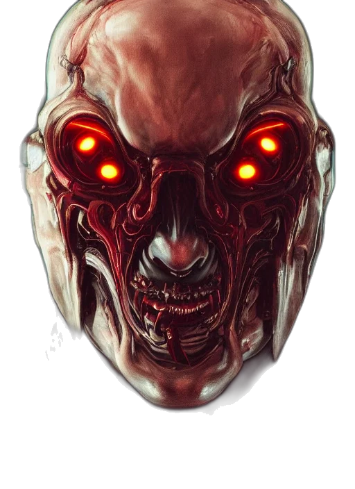 mask, face, robot, concept art transparent PNG cut-out