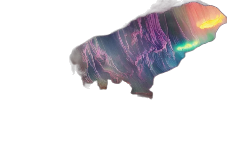 hair, dragon, sword, weapon, vaporwave, concept art, 3d render, fantasy art transparent PNG cut-out