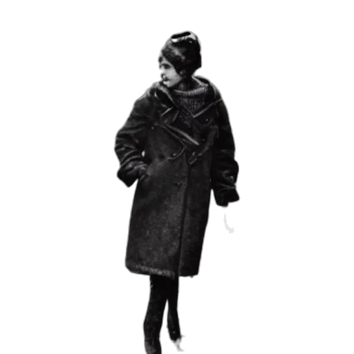 jacket, dress, umbrella, staff transparent PNG cut-out