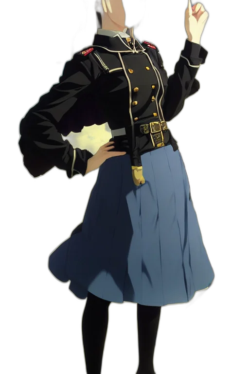 jacket, staff, dress, crown transparent PNG cut-out
