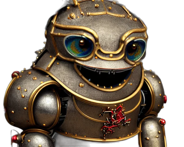 robot, staff, 3d render, concept art transparent PNG cut-out