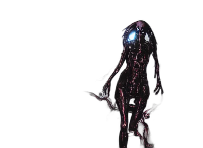 creature, robot, dress, staff transparent PNG cut-out