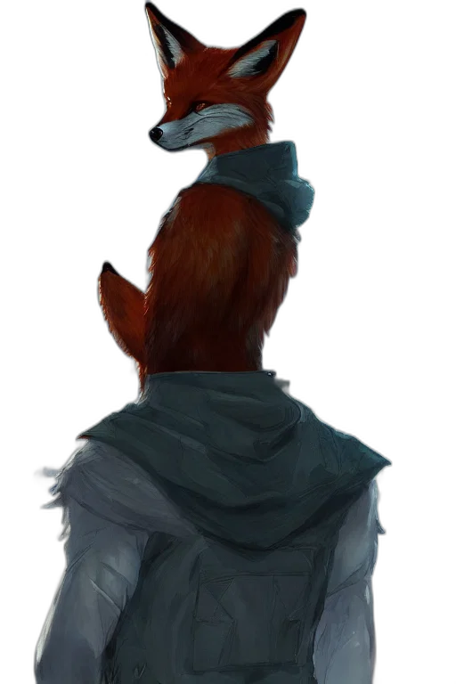 jacket, staff, mask, creature transparent PNG cut-out
