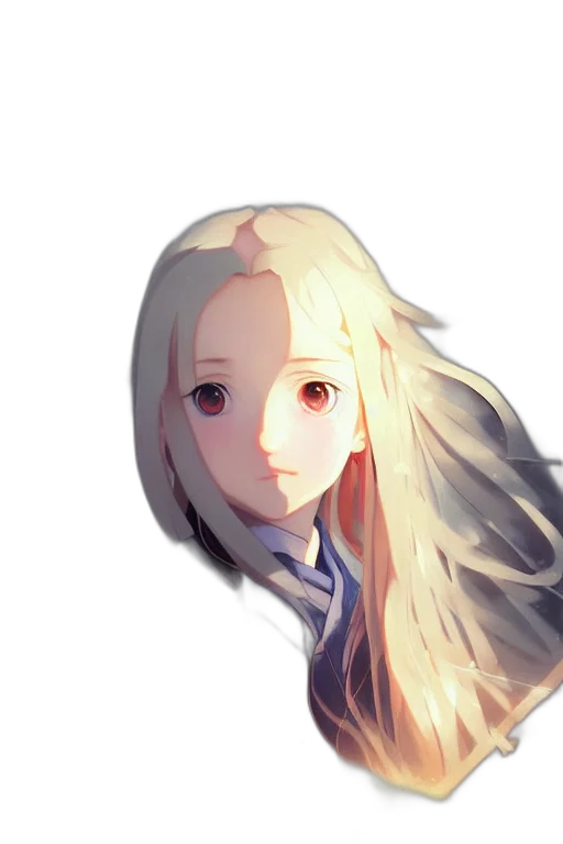 face, hair, robot, creature transparent PNG cut-out