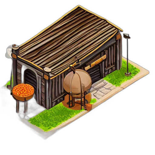 building, furniture, food, 3d render transparent PNG cut-out
