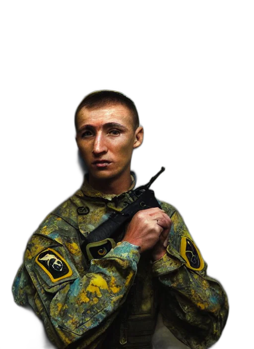 staff, weapon, jacket, face transparent PNG cut-out