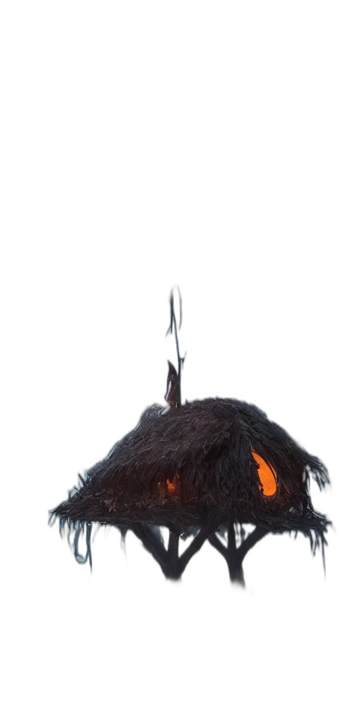 hat, crown, hair, staff transparent PNG cut-out