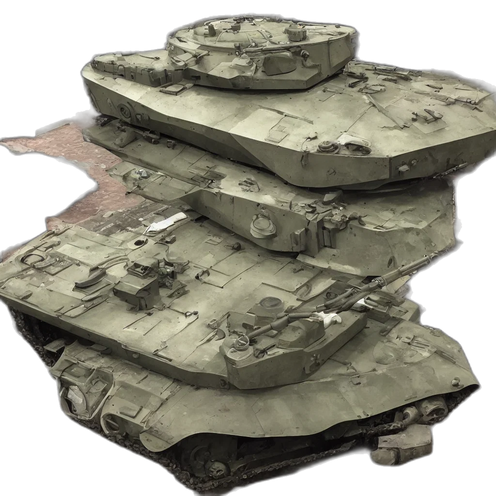 weapon, concept art, 3d render, photorealistic, photo, mark, tank transparent PNG cut-out