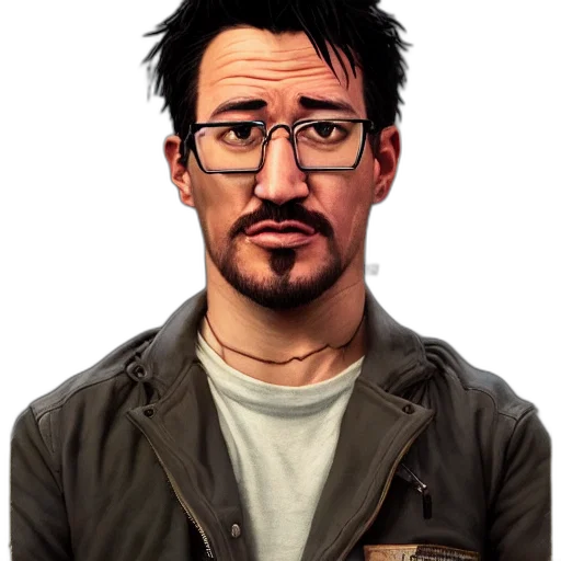 face, jacket, animal, staff, cartoon, photorealistic, concept art, comic book art transparent PNG cut-out