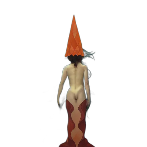 hat, staff, creature, crown transparent PNG cut-out