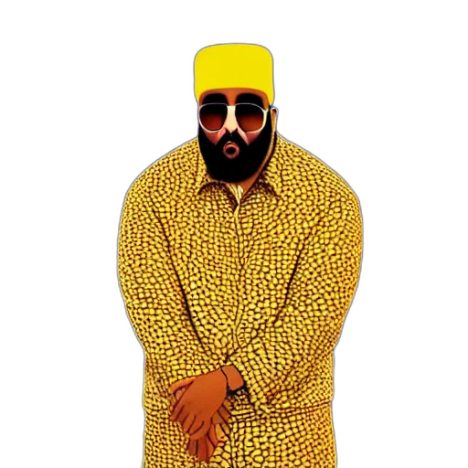jacket, animal, hat, pixel art, ultra, realistic, portrait, khaled transparent PNG cut-out