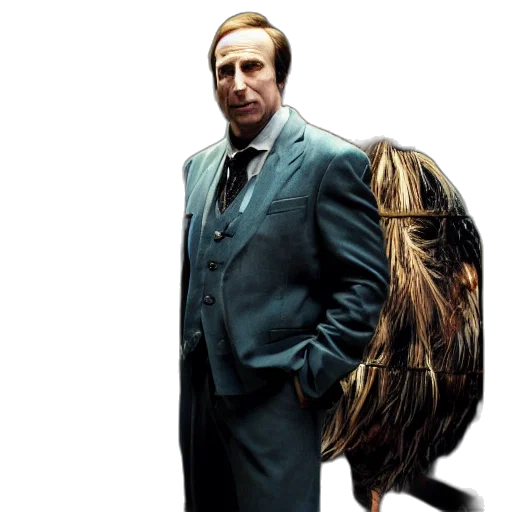 hair, staff, animal, jacket, concept art, photorealistic, comic book art, saul transparent PNG cut-out
