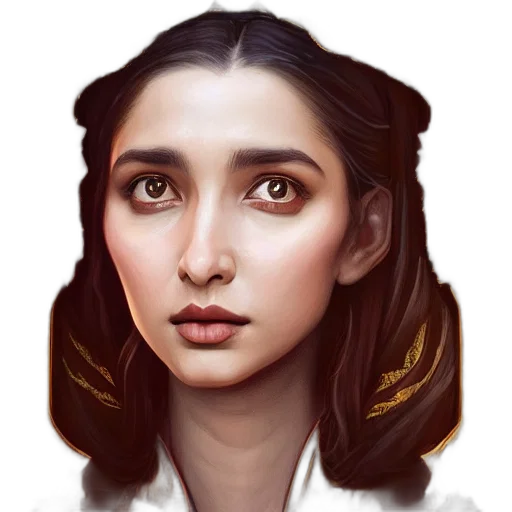 face, crown, fantasy art, photorealistic transparent PNG cut-out