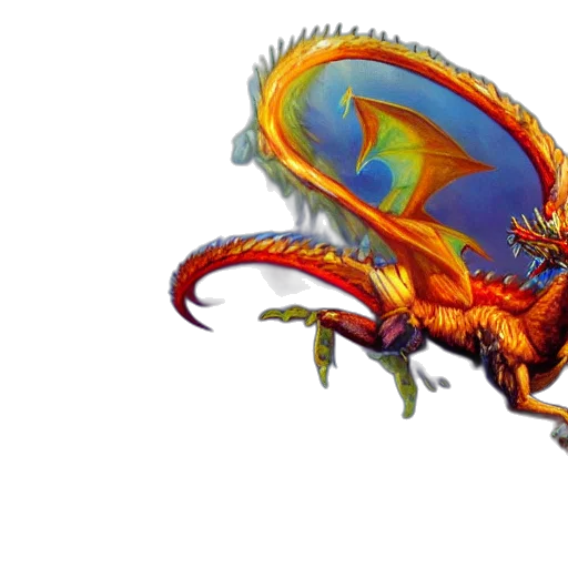dragon, creature, animal, weapon, concept art, 3d render, fantasy art, pixel art transparent PNG cut-out