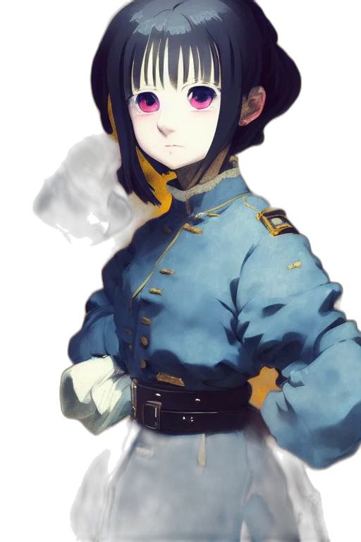 staff, hat, face, mask, anime, fantasy art, watercolor, concept art transparent PNG cut-out