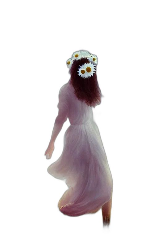 mask, dress, creature, crown, concept art, photorealistic, fantasy art, 3d render transparent PNG cut-out