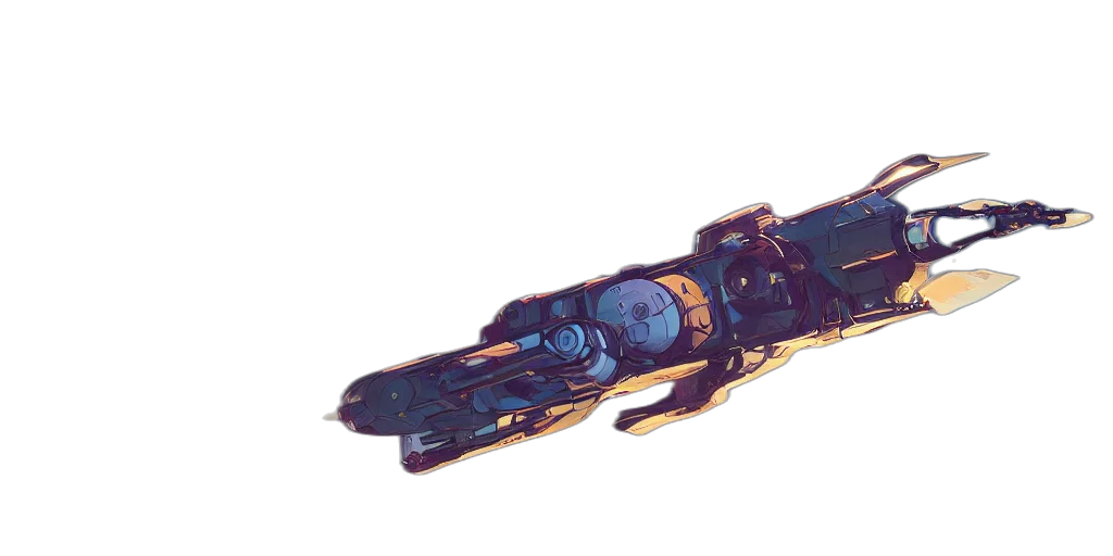 weapon, robot, sword, staff transparent PNG cut-out