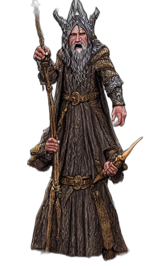 staff, sword, fantasy art, concept art, comic book art, pixel art, earth tones, dark transparent PNG cut-out