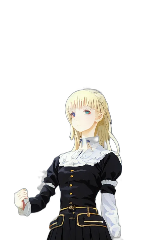 staff, dress, crown, robot, anime, pixel art, concept art, cartoon transparent PNG cut-out